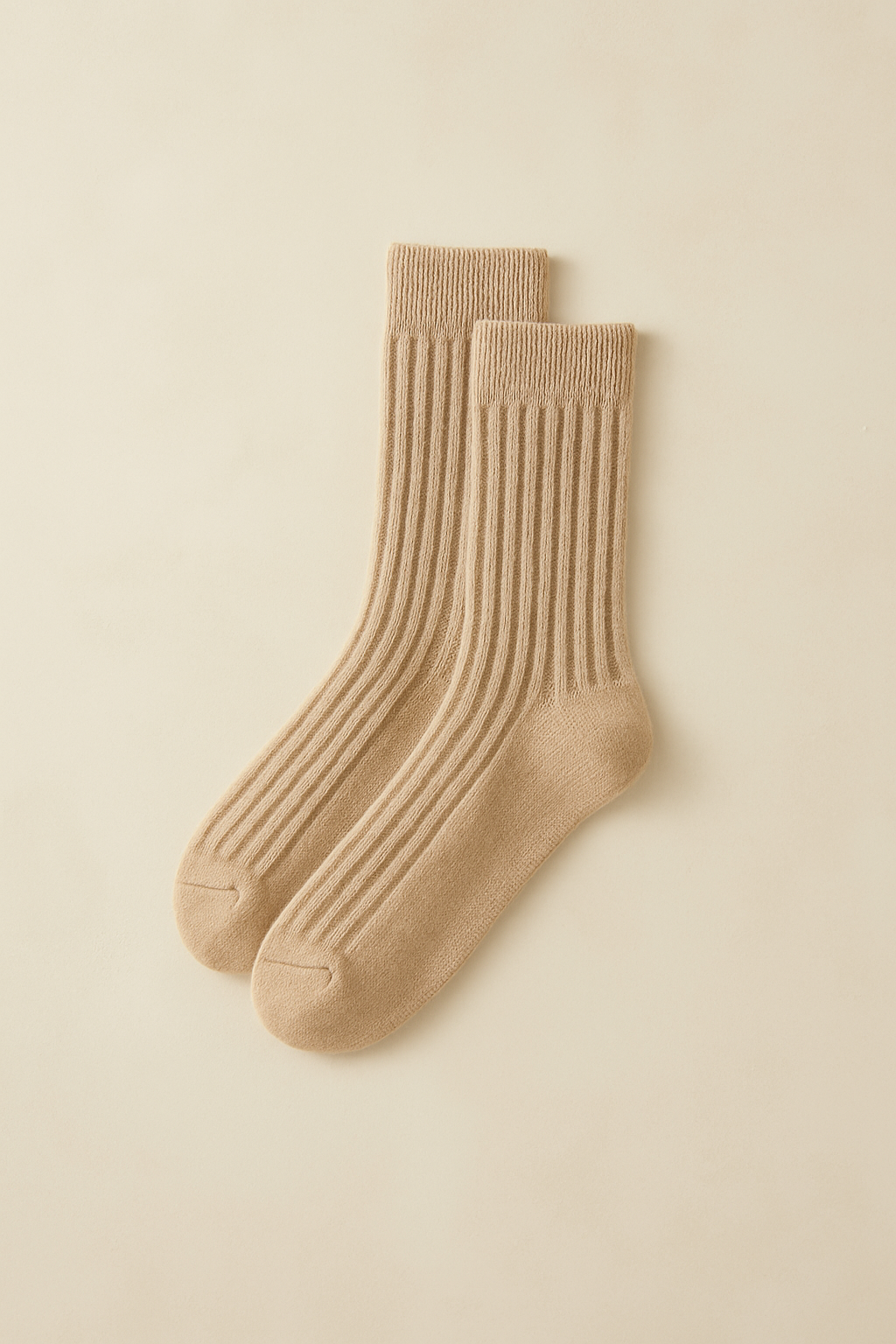 Cashmere Ribbed Socks