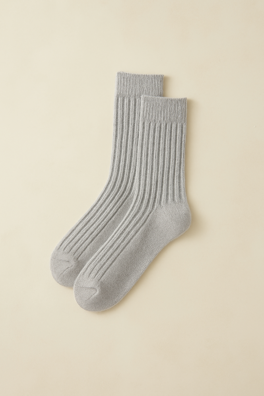 Cashmere Ribbed Socks